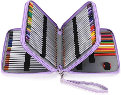 Deluxe leather pencil case - deluxe,