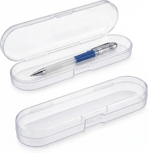 2pcs clear plastic pencil case - pencil,