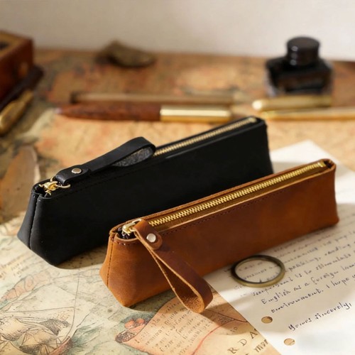 Pack leather pencil case - case, pen