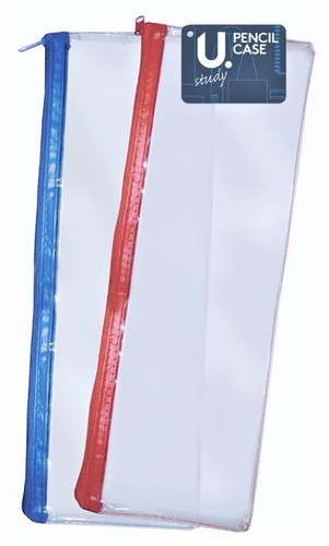 Clear pencil case exam - clear,
