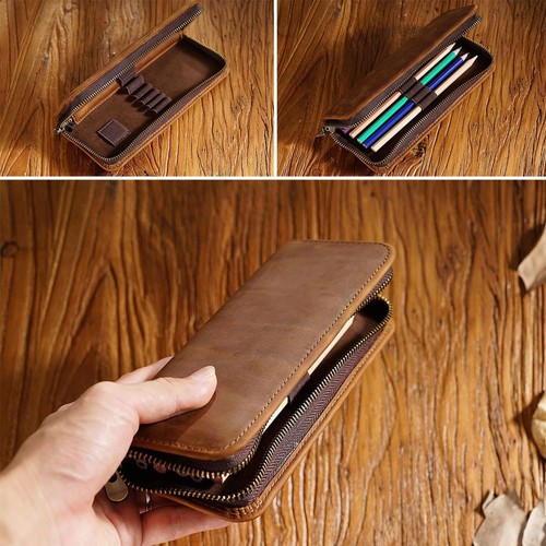 Genuine leather hard - genuine, fountain