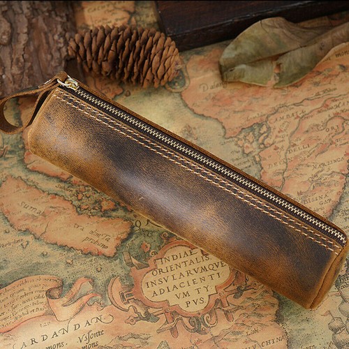 Handmade cowhide leather pen - cowhide,