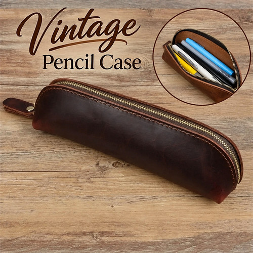 Vintage coffee brown pencils - brown,