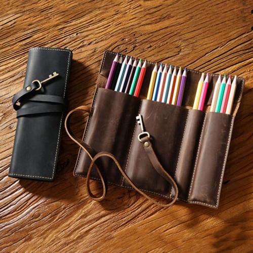 Handmade cowhide leather pen - handmade,