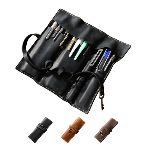 Genuine leather pencil case - genuine,