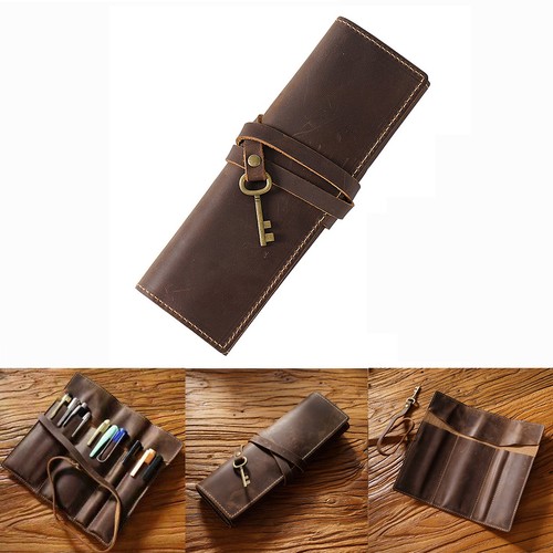 Genuine leather pencil case - genuine,
