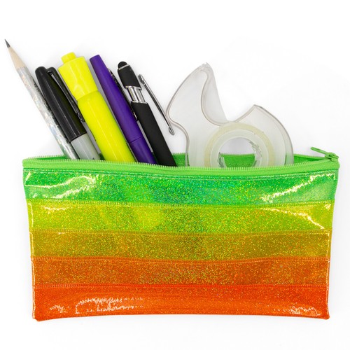 Colorful glitter zipper - colorful,