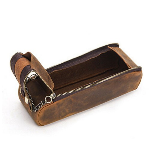 Genuine leather zipper - leather,