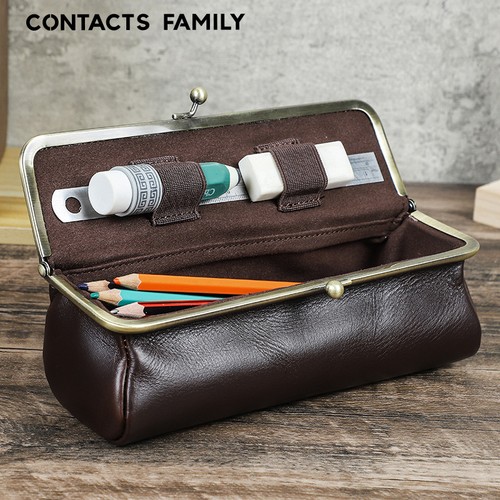 Full grain leather pencil - leather, case