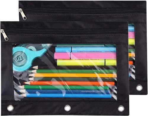 Pencil pouch ring zipper - ring,,