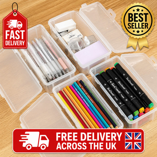 Large pencil box transparent - box,