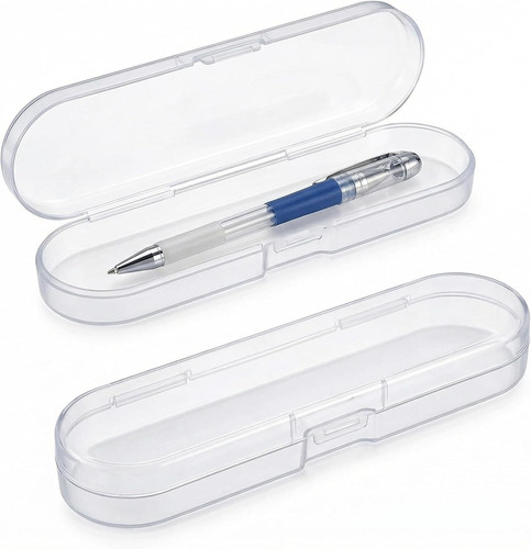 2pcs clear plastic pencil - 2pcs,