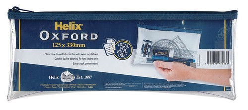 Helix clear pencil case - helix,